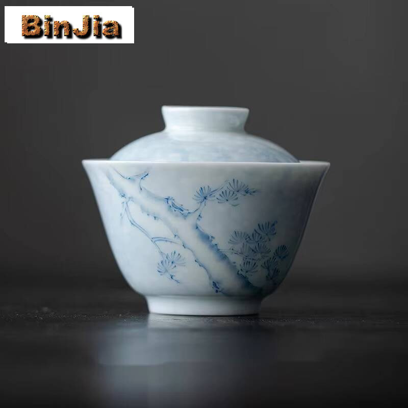 Vintage And Collectible Items - 100ml Handpainted Pine Cover Bowl Household