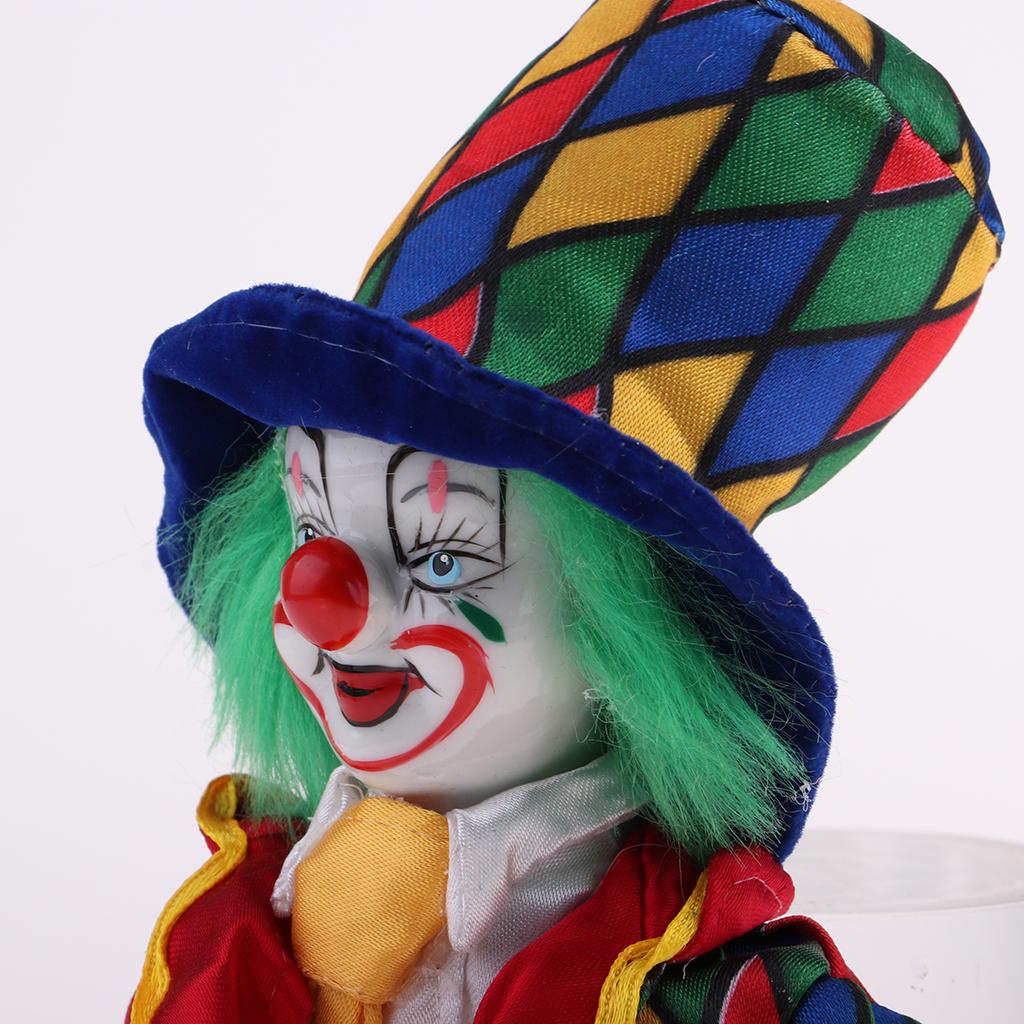 Vintage Collectible Clowns - Porcelain Clown Dolls Vintage Collectible Doll