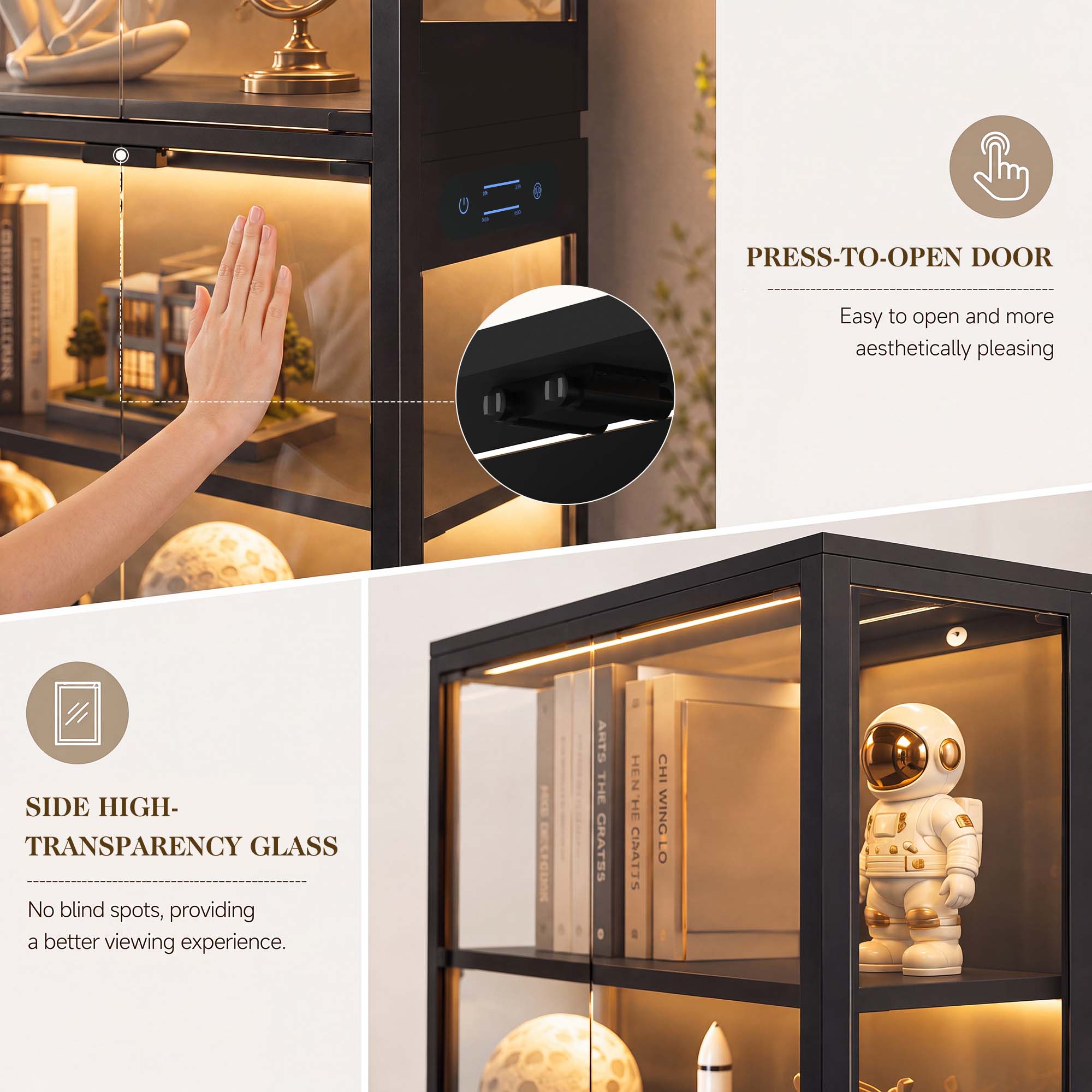 TCGBKAF 5‑Tier Display Cabinet - Collectible Collection 评论和价格