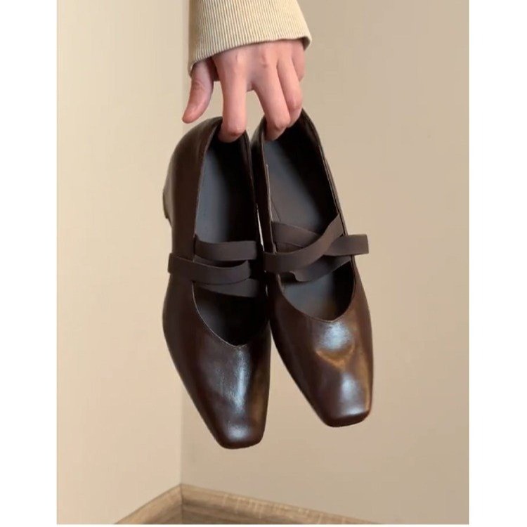 French-style Vintage Low-heel  - Vintage Collectible Shoes 评论和价格