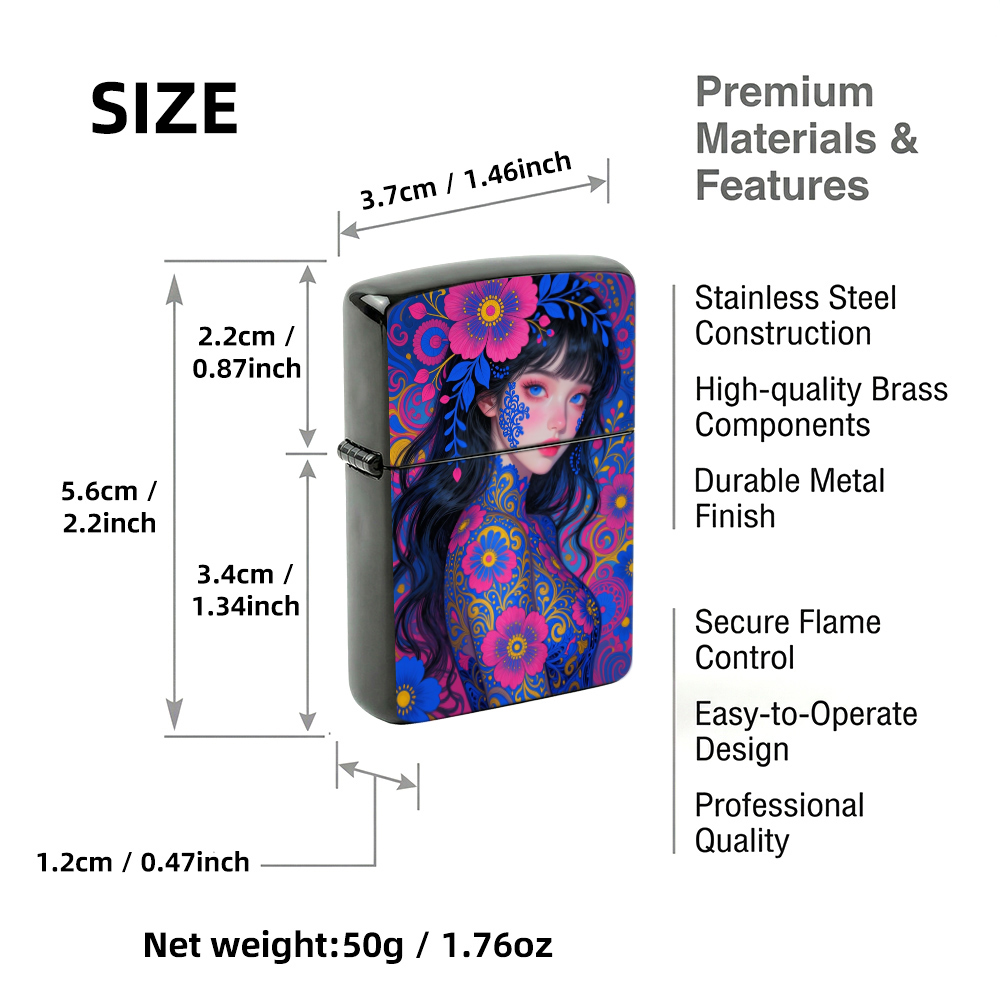 Flip Top Lighter Vibrant Flora - Vintage Collectible Lighters 评论和价格