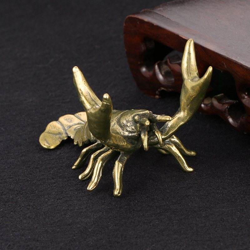 Solid Brass Crayfish Ornament  - Vintage Collectible Pens 评论和价格