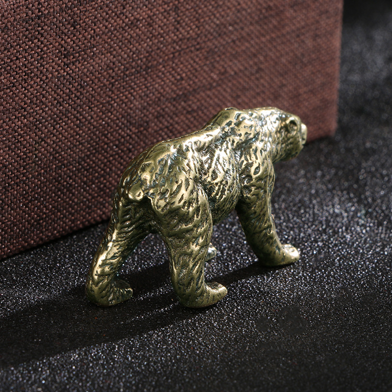 1PC Vintage Solid Brass Bear S - Vintage Collectible Bears 评论和价格