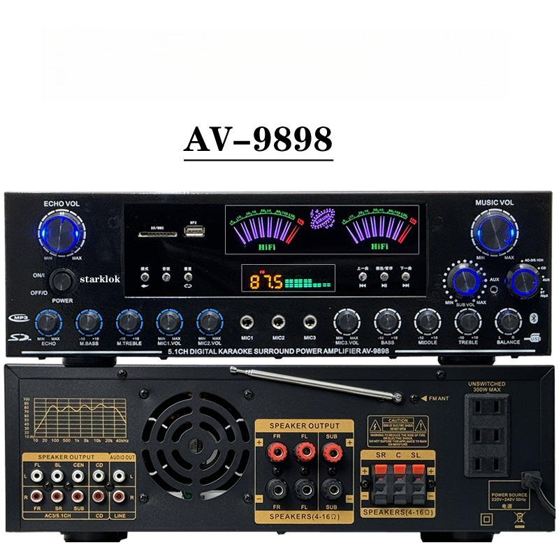 AV-9898BT 5.1 Channel Power Am - Tube Amplifier Part 评论和价格