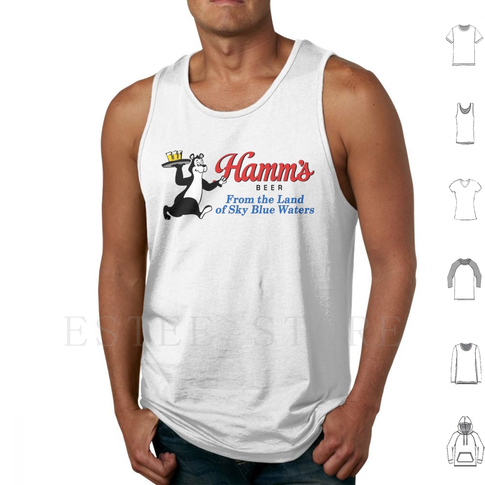 Hamm's Beer Bear Design Tank T - Vintage Collectible Bears 评论和价格