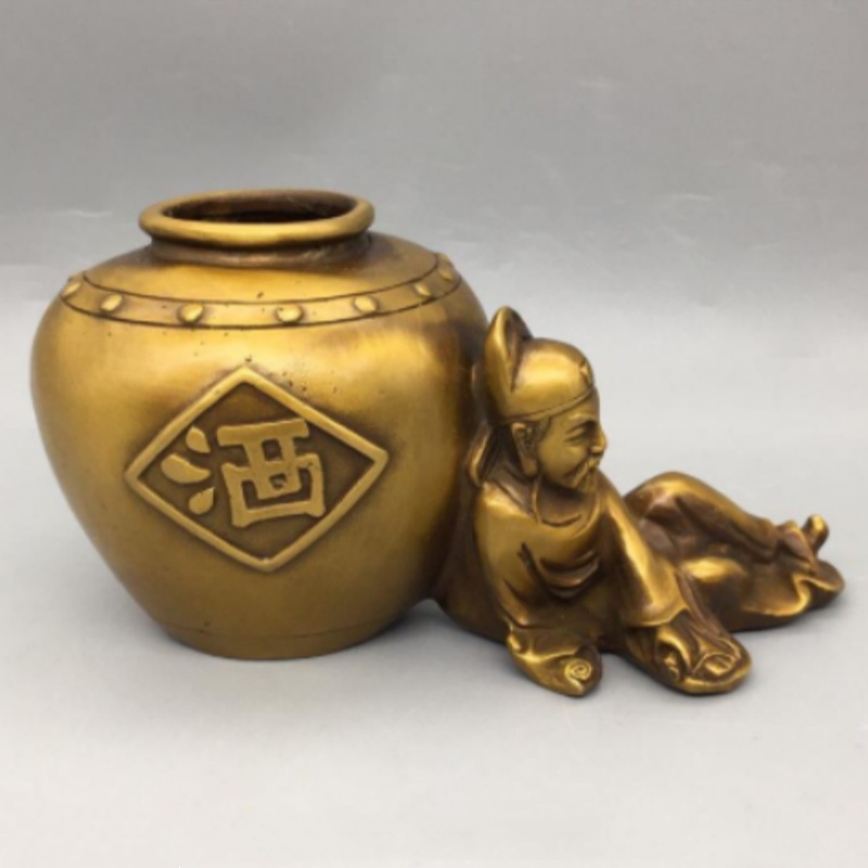 Vintage Brass Li Bai Drunk Win - Vintage Collectible Pens 评论和价格