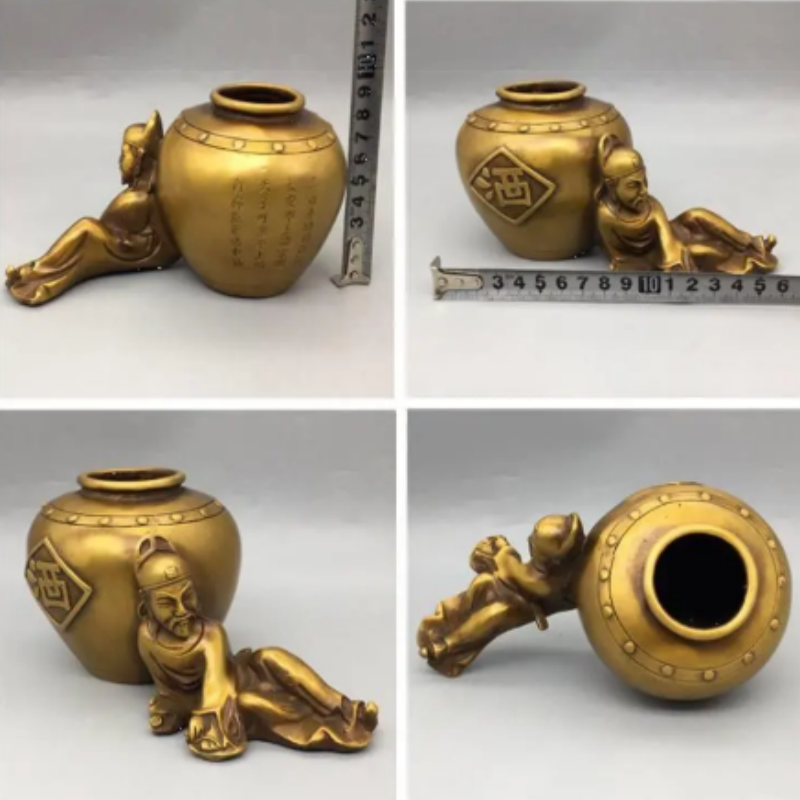Vintage Brass Li Bai Drunk Win - Vintage Collectible Pens 评论和价格
