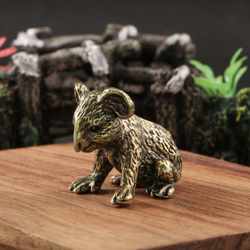1 PC Vintage Hand Carved Brass - Vintage Collectible Bears 评论和价格