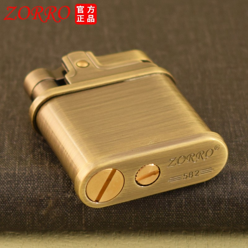 ZORRO 582 Brushed Brass Fuel L - Vintage Collectible Lighters 评论和价格
