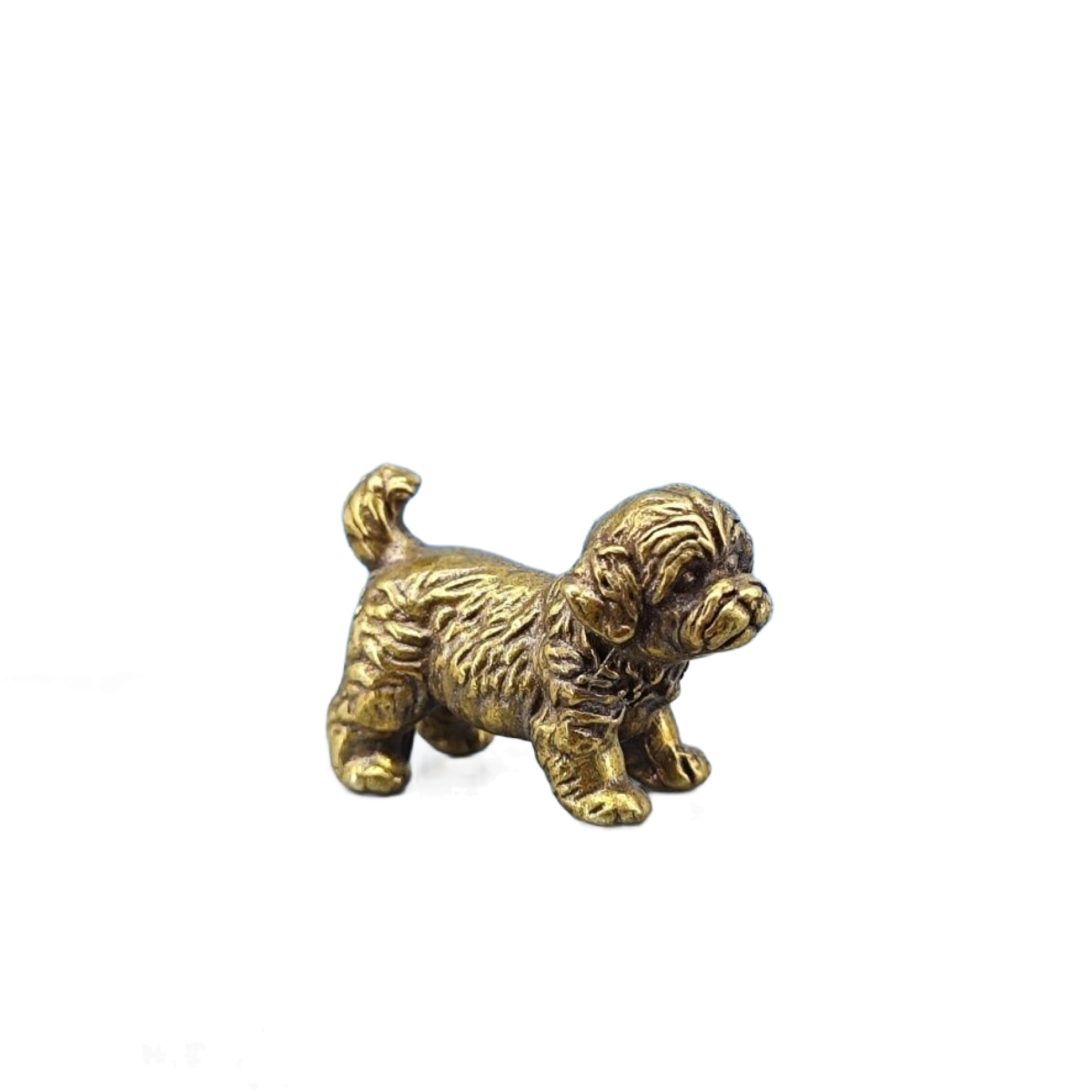 Mini Brass Dog Statue French B - Vintage Collectible Bears 评论和价格